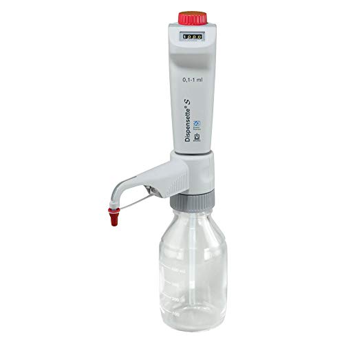 Brandtech Scientific 4600310 Dispensette S Digital Bottletop Dispenser With Standard Valve, 0.1 Ml-1 Ml Capacity #TOP1