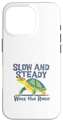 Slow and Steady Win the Race Turtle �X�}�z�P�[�X iPhone 16 Pro �p
