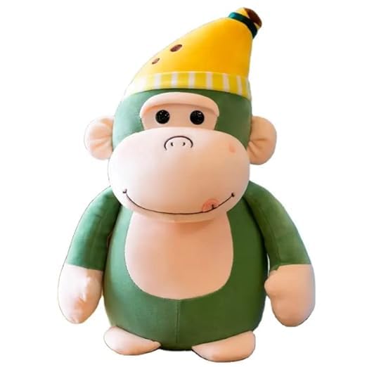 Image of ZEXSAZONE Toy Cute Teddy Colored Huggable Monkey Soft Toy | 22 cm | Plushie Soft Toys for Kids | Plush Soft Toys for Baby Boys and Girls Kids - Teddy |(Green)