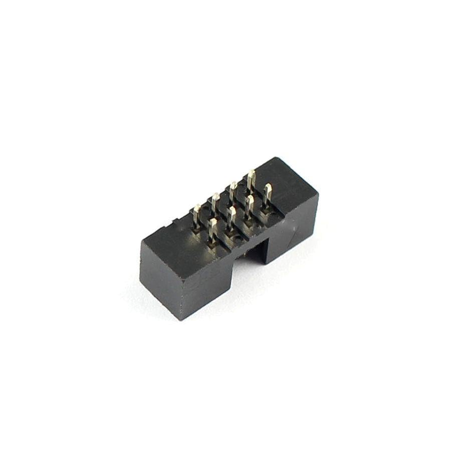 Generic 100 Pcs 2mm 2x4Pin 8 Pin Straight Male Shrouded PCB Box header IDC Socket