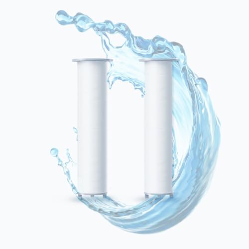 Replacement Cartridges for Aqua Bulle Micro Bubble Shower Head, Set of 2, Chlorine Reduction, Made in Japan