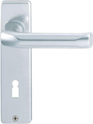Preisvergleich Produktbild HOPPE Kurzschild-Garnitur 'London' Aluminium Natur 113 / 202KP / AP - 6675094