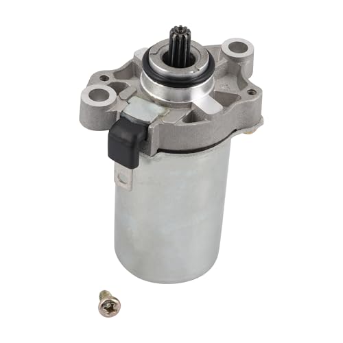 GOOFIT 10T 12V Elektrostarter Motorzubehör Passend für Motor ersatz für ZIP50 PIAGGIO 80 LIBERTY 50 CH80 80cc Motorrad Quad ATV UTV