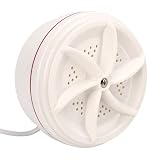 Omquot Mini Ultrasonic Washing Machine, Portable Automatic Cleaning for Home, Student Dormitory ABS 1kg