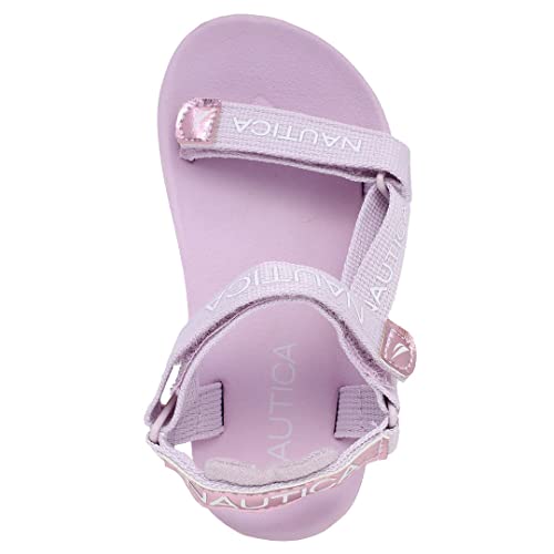 Image of Nautica Toddler Boys Sport Sandals - Lightweight Athletic Open-Toe Summer Shoes with Dual Adjustable Hook and Loop Straps for Outdoor Play, Beach, and Water