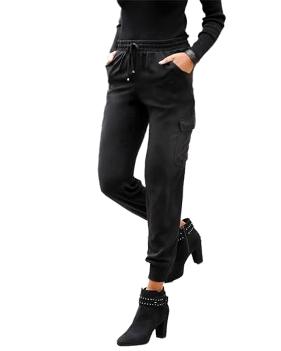 LASCANA Women's Cargo Jogger Pants - Comfortable and Stylish Casual Cargo Pants for Women Fall Winter