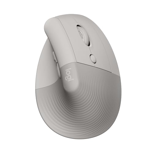 Logitech Lift Souris Ergonomique Verticale, sans Fil, Bluetooth ou récepteur USB Logi Bolt, Silencieuse, 4 Boutons, Compatible avec Windows/macOS/iPadOS, Ordinateur...