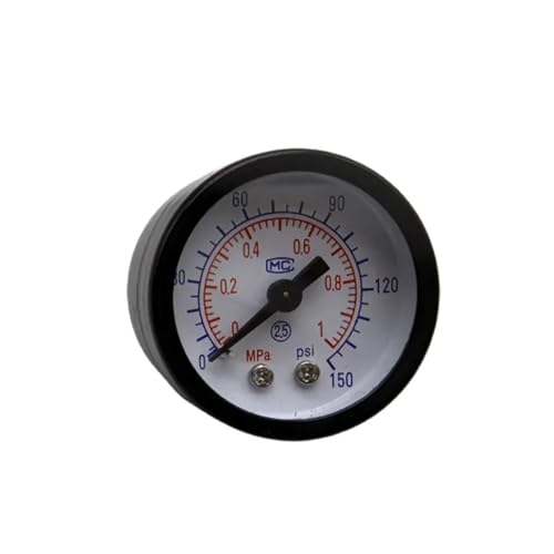 Manomètre compresseur air Y40 1/8 boîtier fer robuste - 6