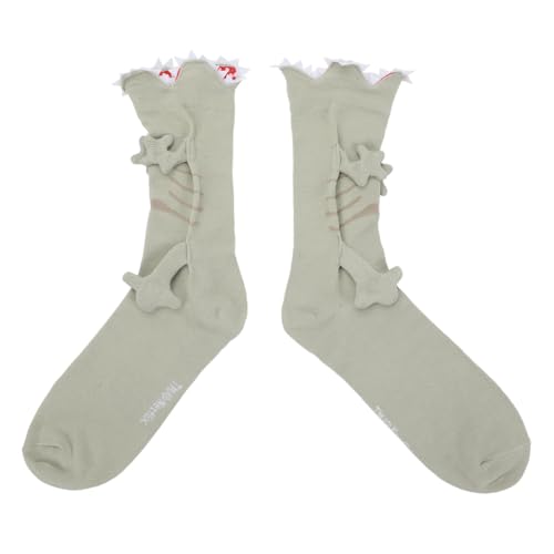 Bioworld Stranger Things Demogorgon Adult Gray Novelty Crew Socks2