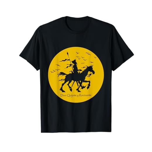 Literatur T-Shirt Don Quijote und Rosinante