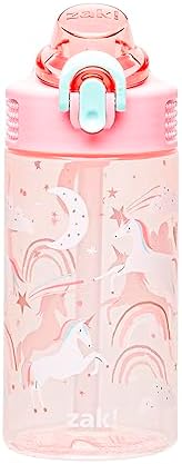 Zak Designs Sage Water Bottle For School or Travel, 16oz Durable ...