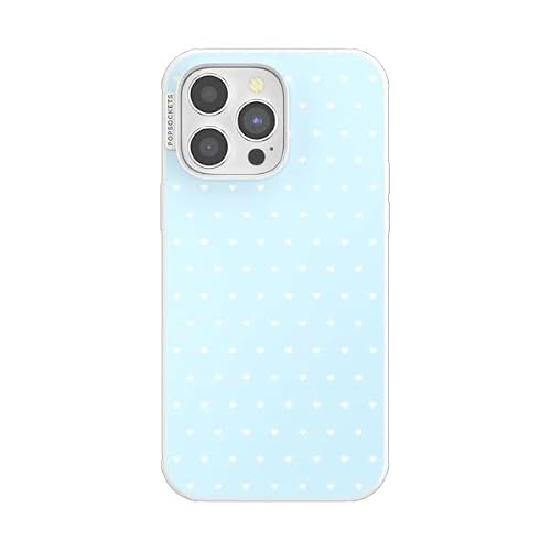 PopSockets iPhone 14 Pro Max Phone Case w/MagSafe- Sweet Heart Blue