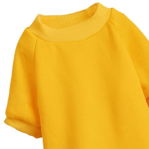 Image of Soft Puppy Sweater for Small Dogs Winter Pullover, Yellow M