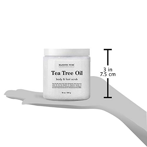 Miniatura 6 de MAJESTIC PURE - Exfoliante de árbol de té para el cuerpo y los pies el mejor limpiador exfoliante para la piel ayuda natural contra el acné y los