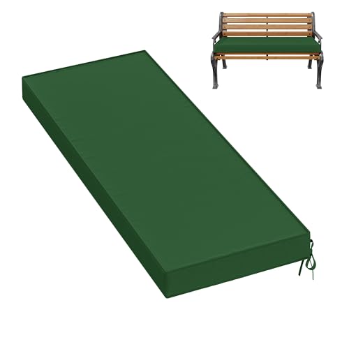 Pakunoda Outdoor Bench Cushion Waterproof Bench Pad,48×18 Inch,Green