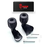 MZS Motorcycle Frame Sliders, Falling Crash Protector Guards No Cut Kits Black Compatible with GSXR 1000 GSXR1000 2017-2024 / GSXR 1000R GSXR1000R 2017-2024