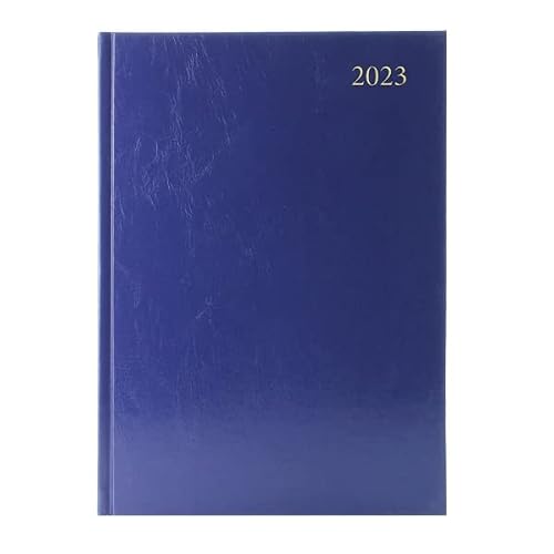 Image of Finchley Desk Diary Week To View A4 Blue 2023 KFA43BU23+ free refill pen (1)