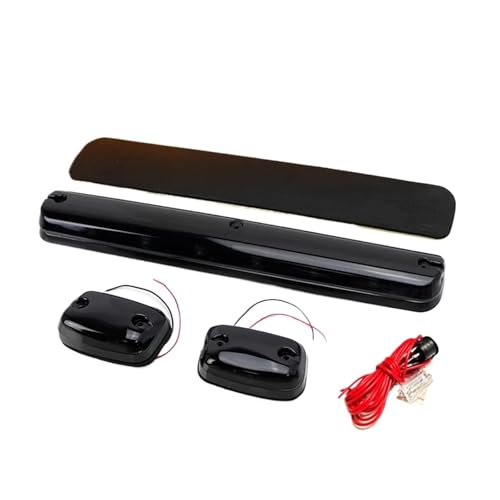 Plafonniers LED fumés ambre pour toit cabine Chevrolet Silverado et GMC Sierra de 2007 à 2013