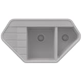 🍽️ DEUX CUVES - La cuve principale de dimensions 326x390x180 mm et la plus petite de dimensions 246x352x180 mm garantissent un confort d'utilisation et sont parfaites pour une grande quantité de vaisselle. Dans la cuve principale, vous pourrez sans problème ranger une plaque à pâtisserie et d'autres formes et plats non standard, ce qui facilitera grandement les tâches quotidiennes en cuisine !