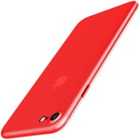 JETech Ultra Slim (0.35mm Thin) Case for iPhone SE 3/2 (2022/2020 Edition), iPhone 8/7, 4.7-Inch, Camera Lens Cover Full Protection, Lightweight, Matte Finish PP Hard Minimalist Case (Black)