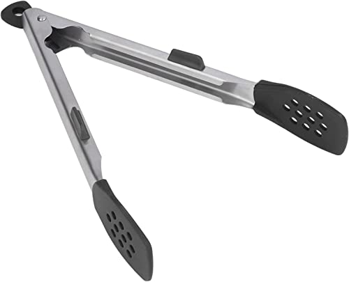 Pinze da cucina a clip alimentari per cucinare, 2pc per cucina in acciaio inossidabile di grado cibo per alimenti per alimenti per griglie (colore: negro)