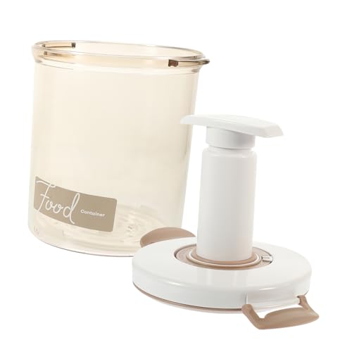 GRIRIW Contenedor Al Vacío, Tarro Para Sellar Al Vacío, Caja Para Guardar Alimentos, Contenedor Sellador Al Vacío Con Bomba Manual