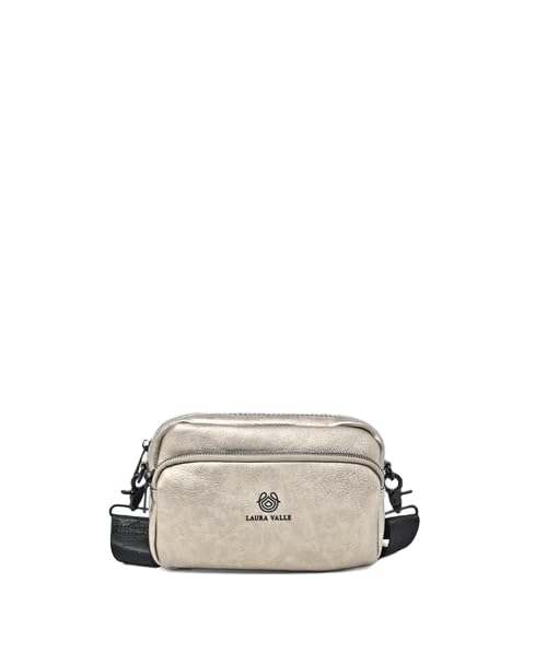 Laura Valle MEL – Bolso Bandolera Mujer Pequeño Crossbody – Bandolera Mujer Pequeña para Eventos – Bolso Hombro Compacto y Elegante (Bronce)
