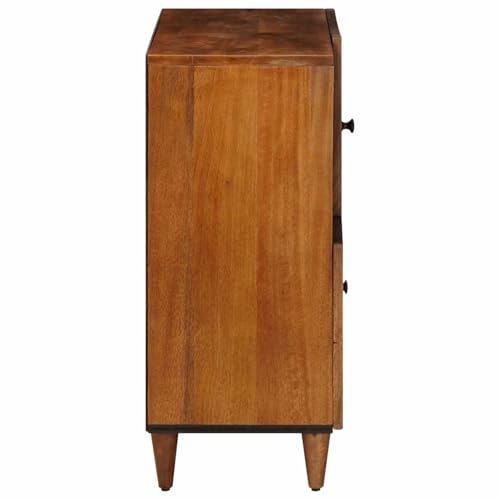 Buffet en manguier massif finition noyer au design moderne - 6