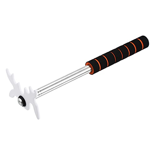 PATIKIL Retractable Billiards Cue Stick Bridge, EVA Handle Pool Cue Accessory with Removable Plastic Bridge Head for Pool Table Competition, White - Image 3