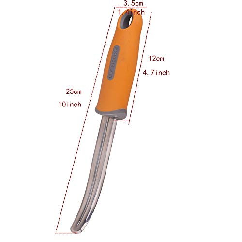 Bami-Lee House 2 Piece Coconut Meat Remover Durable Non-Slip Silicone Handle Stainless Steel Coconut Tool #TOP2
