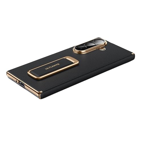 Étui en cuir véritable Samsung Z Fold 7 coque de luxe avec protection charnière