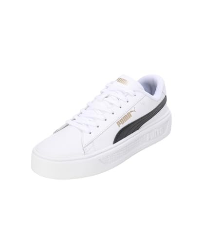 Image of Puma Womens Smash V3 Platform Lace Up Sneakers Shoes Casual