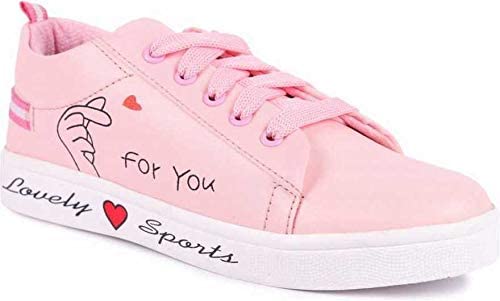 Kraasa Casual Sneakers for Women | Latest Trend Casual Shoes for Women Pink UK 8 (B0BHQKR7Y2) Amazon Price History, Amazon Price Tracker