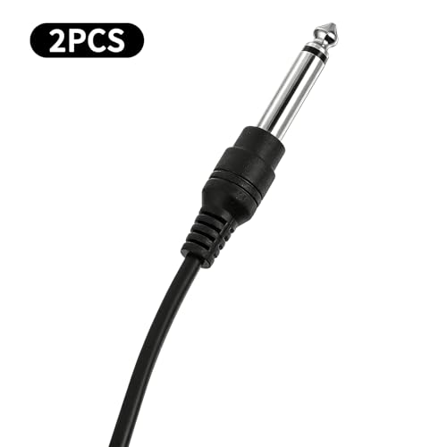 2 Pack Cable de Audio 6.35mm Mono 2 Polos 2 m miniatura 2