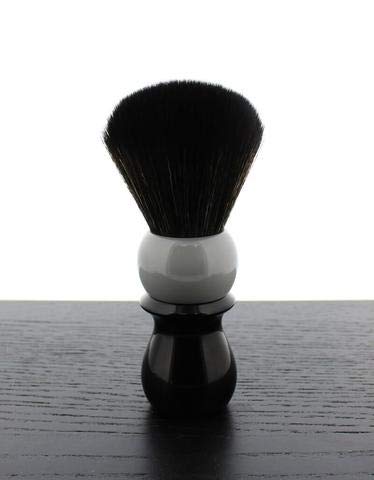 WCS Two-Tone Tall Synthetic Shaving Brush, Grey & Black