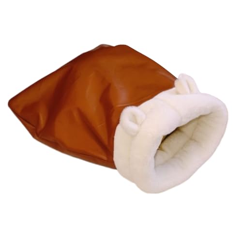 Sacco a pelo per gatti in peluche, 60 cm, cuccia per gatti e cani, letto invernale caldo per gatti e cani, auto-riscaldante, morbido, sicuro e recintato, per comfort in interni e in viaggio