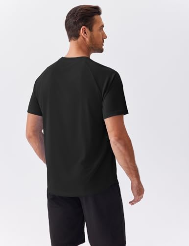 PINSPARK Mens 2 Pack UPF50+ Sun Protection Swim Surf Short Sleeve Athletic Shirts Rash Guard Quick Dry Performance Shirts4