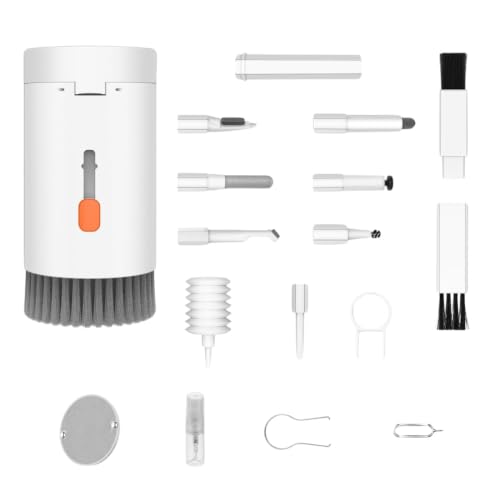Image of Keyboard Cleaner Kit, 20-in-1 Laptop Phone Screen Cleaning Kit, Keyboard Cleaning Kit with Electronic Cleaning Brush Spray for AirPods Pro, iPhone Pro, Camera, Computer Cleaning