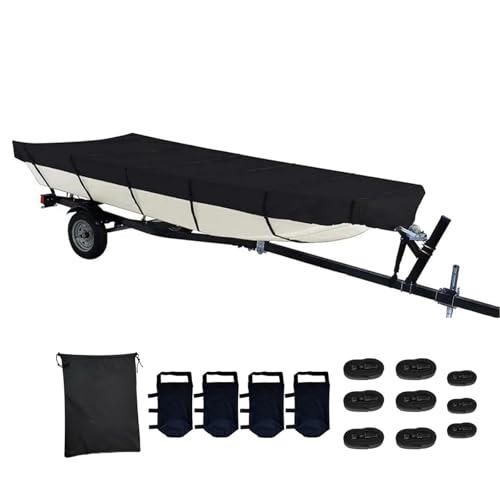 QEWTYI 14ft Jon Boat Cover- Waterproof Heavy Duty...