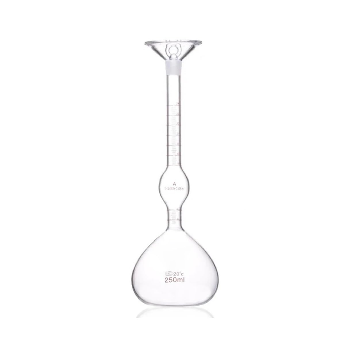 Pallone picnometrico da 250 ml Picnometro solido 0-24 ml