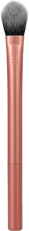 Real Technique Lighting up Concealer Cosmetics Makeup Brush, Face Brush For Eye Cream And Concealer, Covers Flaws, And Dark Circles, Orange Face Brush