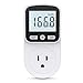 Upgraded Watt Meter Power Meter Plug Home Energy Monitor Electricity Usage Monitor, Electrical Usage Monitor, Energy Voltage Amps Meter Tester with Backlight, Overload Protection, 8 Display Modes