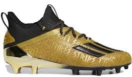 adidas Adizero Young King Men's Football Cleats EF8597, Black/Gold, 17 M US