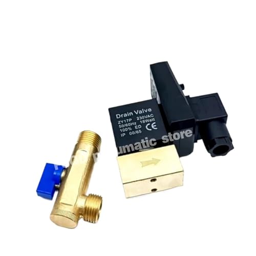 Vanne de vidange électronique AC 220 V avec minuteur Opt-A intégré compact