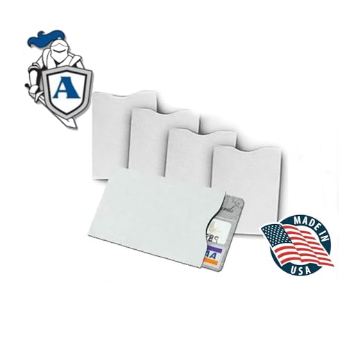Semper Paratus Gear TYVEK Credit Card Protector RFID Blocking Sleeves | ArmorShield Your Identity | 100% MADE IN USA - Anti-theft for Travel wallet, pocket or purse. (5PAK)