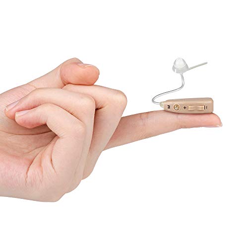 Digital Hearing Aid Amplifier for Seniors Rechargeable Digital Personal Sound Amplifier Aid and Assist Hearing Noise Reduction for Adults Fit to Either Ear