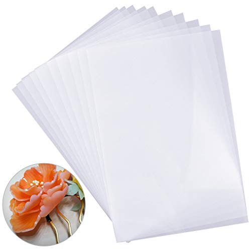 10 Piezas Shrink Film Imprimible, Shrink Plastic Retráctil Plástico Encogible Accesorios Transparente para Impresión a Mano, Pintura, Llavero, Joyería