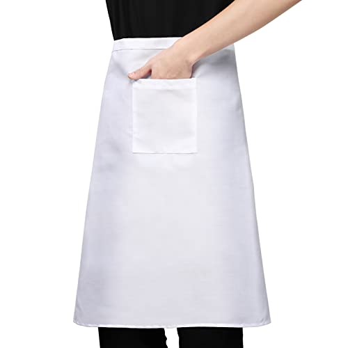 HEMOTON Mitad- Longitud Chef Delantal Restaurante Cocina Delantal Casero Cocina Delantal Poliéster Delantal Cintura…