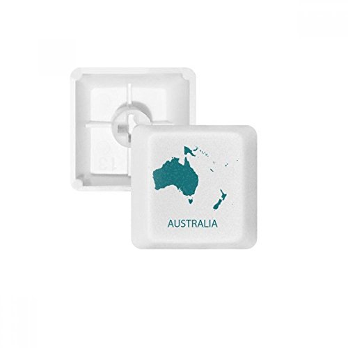 Keycaps PBT Océanie silhouette carte Australie OEM blanc pour clavier mécanique haut de gamme