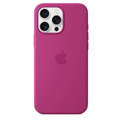 Apple iPhone 16 Pro Max Silicone Case with MagSafe and Camera Control: Lightweight Phone Case, Wireless Charging Compatible, Smooth Matte Finish; Fuchsia